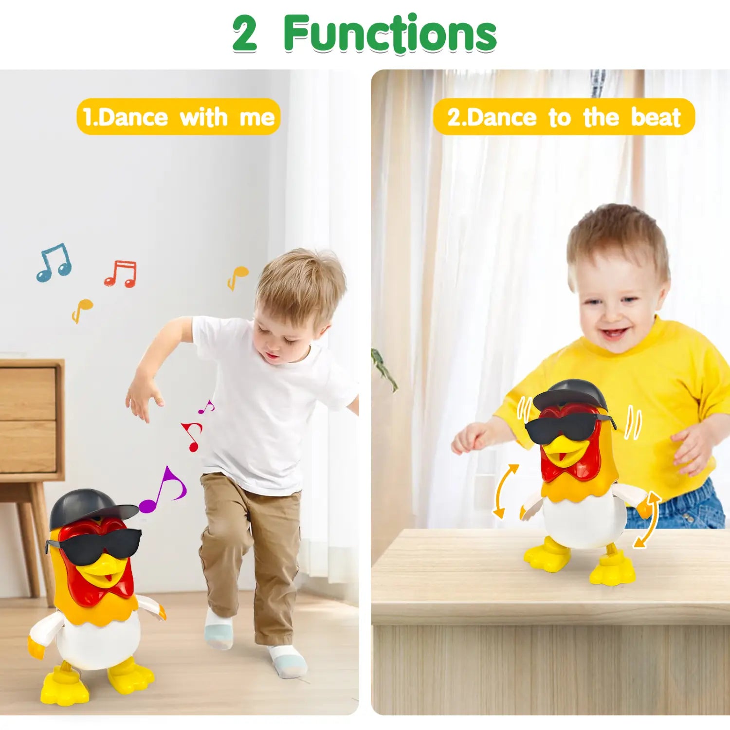 La Granja de Zenon Chicken Baby Toys Dancing Chicken Bartolito Children’s toys Musical Penguin Toys Birthday Gifts