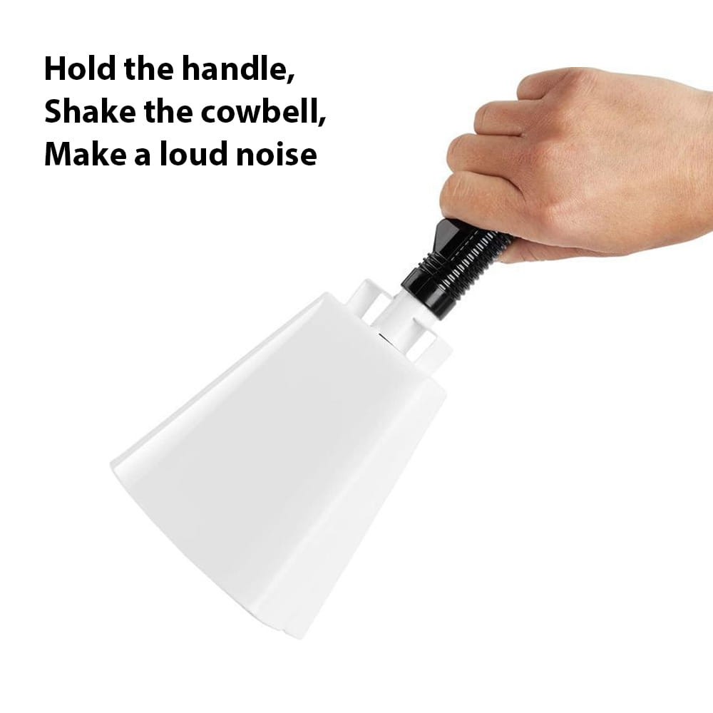 10 Inch Cowbell Noise Makers Percussion Musical Instrument Iron Decorations School Hand Bells with Handle for Games Sports