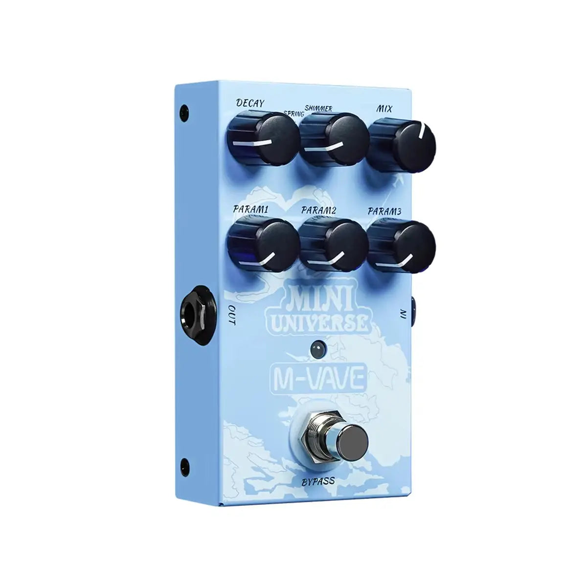 M-VAVE Mini Universe w/ 9 Modes & Room/Shimmer | FX Live/Studio Reverb Machine | Guitar/Bass Signal Chain Optimized