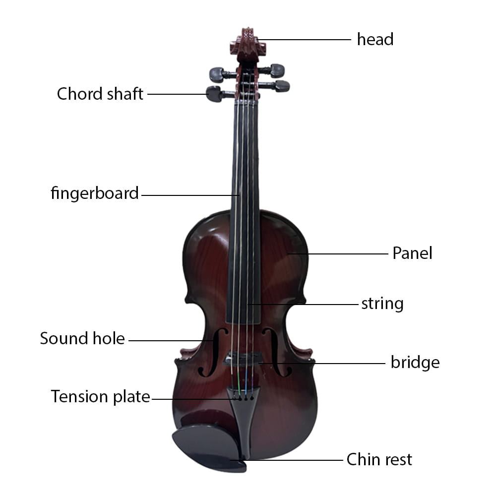 Simulated Violin Music Practice Violin Kit for Beginners Musical Instrument Exquisite Workmanship Performance Props Gifts