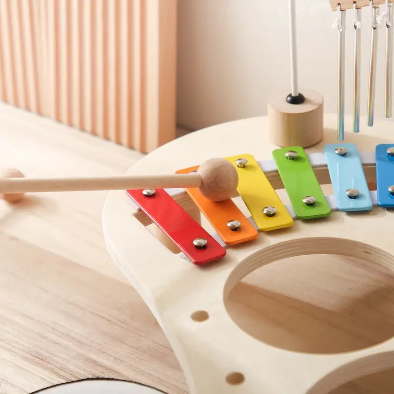 Baby Educational Toys Wooden Aeolian Bells Montessori Children’s Musical Toys Xylophone Newborn Birthday Gifts Music Table Toys