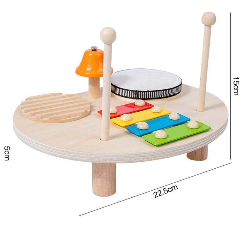 Multi-function Baby Music Table Toys Wooden Musical Instrument Toys for Kids 2 To 4 Years Old Montessori Early Educational Toys