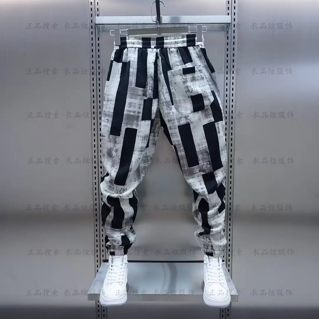 Hip -hop Street Wide -leg Haren Trousers Jogging Sweatpant Luxury Brand Men Clothing Streetwear Casual Pants 2024 y2k man clothe