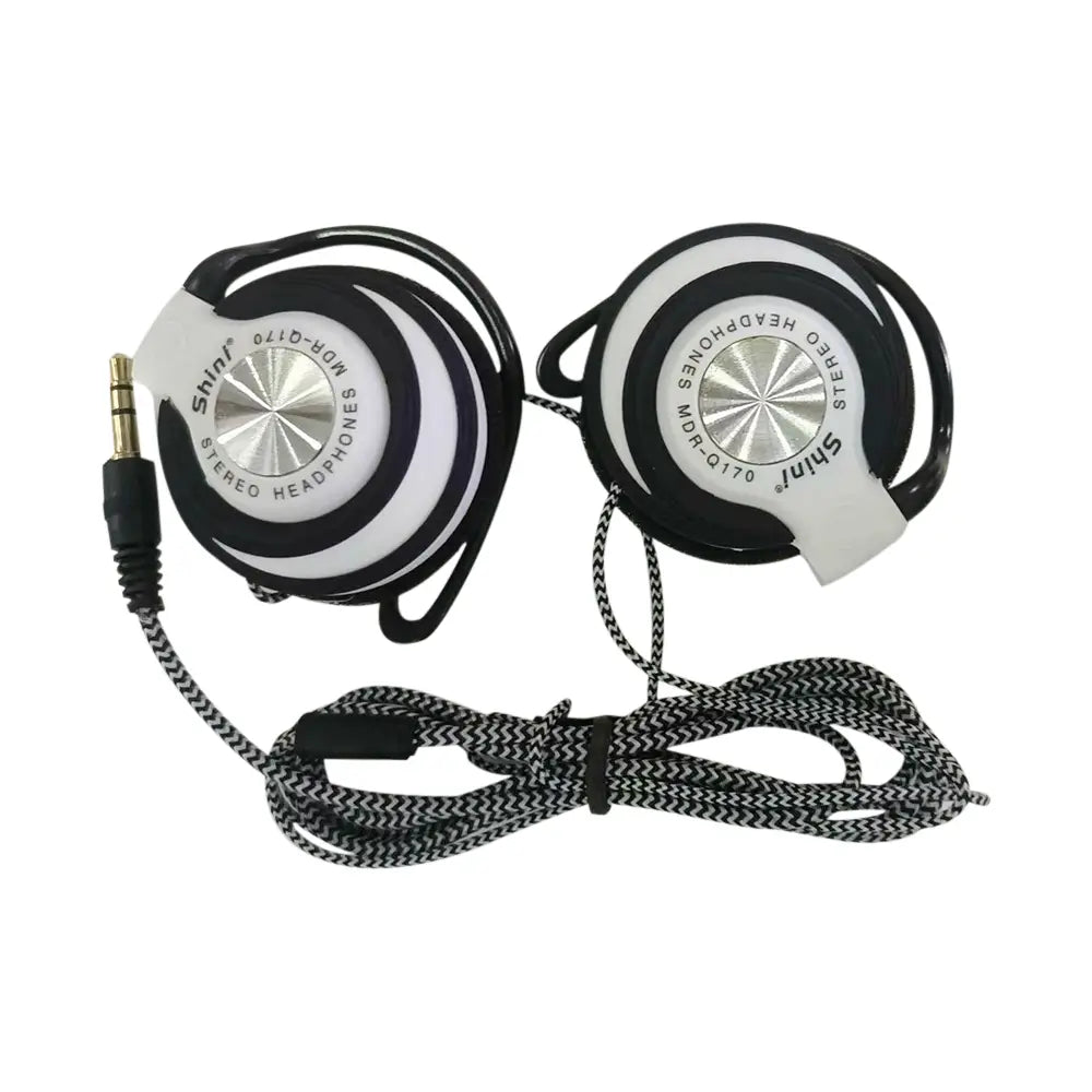 Q170 Universal 3.5mm Wired Headphones HIFI Heavy Bass Headset Over-ear Adjustable Ear Hook Earphones Music Earphone