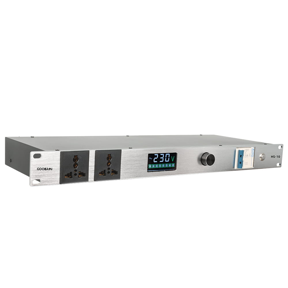 GOOERMI HS-10 Professional Audio Power Supply Sequencer Voltage Display Home Stage Engineering Conference Equipment Sound Mixers