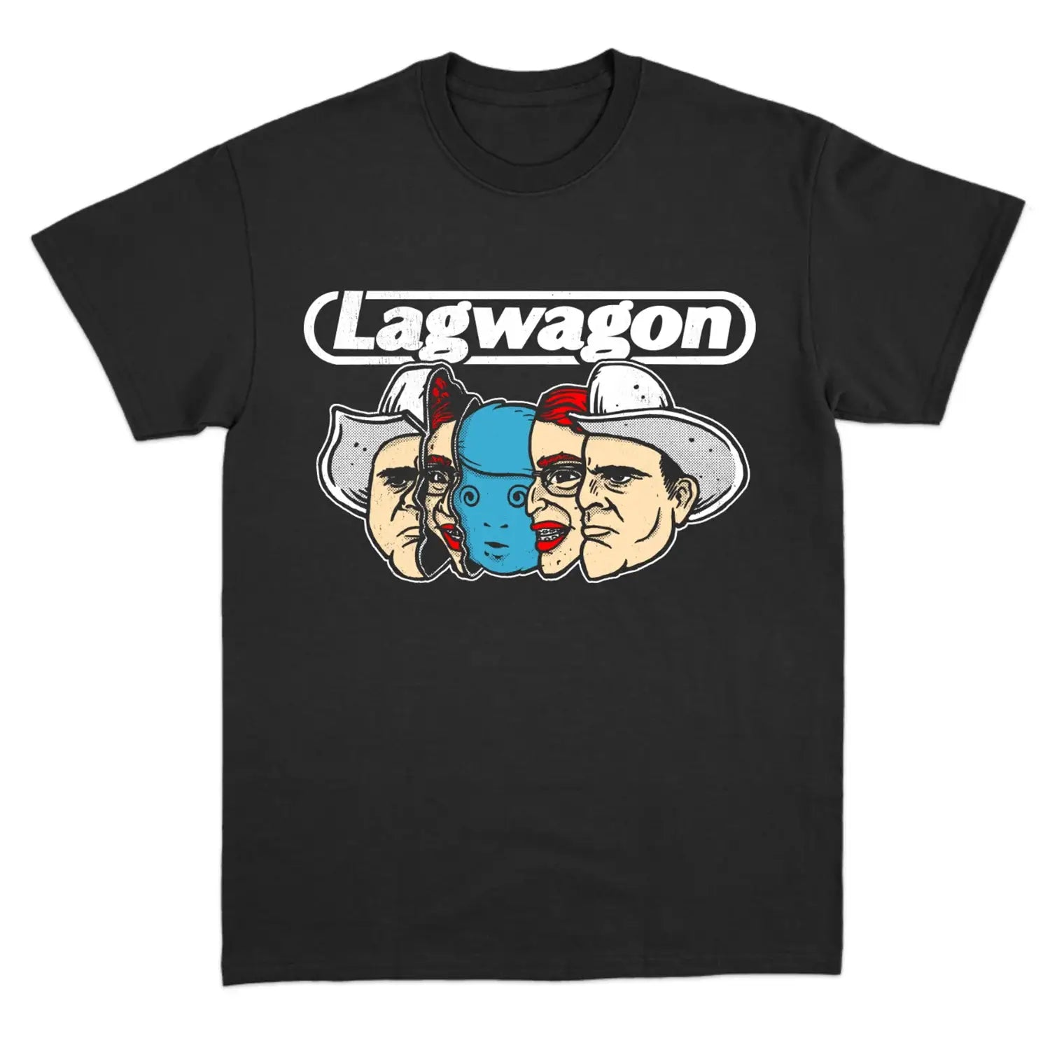 American Hip Hop Men’s T-shirt Lagwagon Band Cotton Black Print Overszied Short Sleeves Man Women Unisex Tee Men’s Clothing