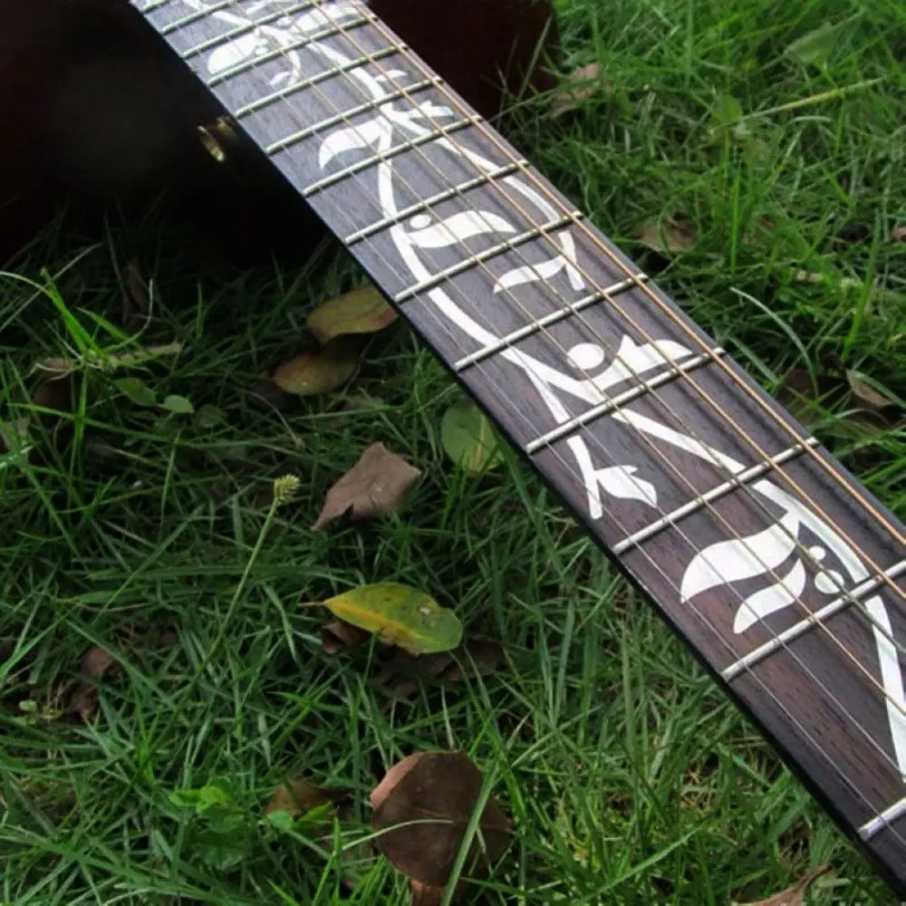 Instrument Decorations Electric Guitar Parts Ultra Thin Stickers Cross Inlay Decals Fretboard Sticker Guitarra Accessories