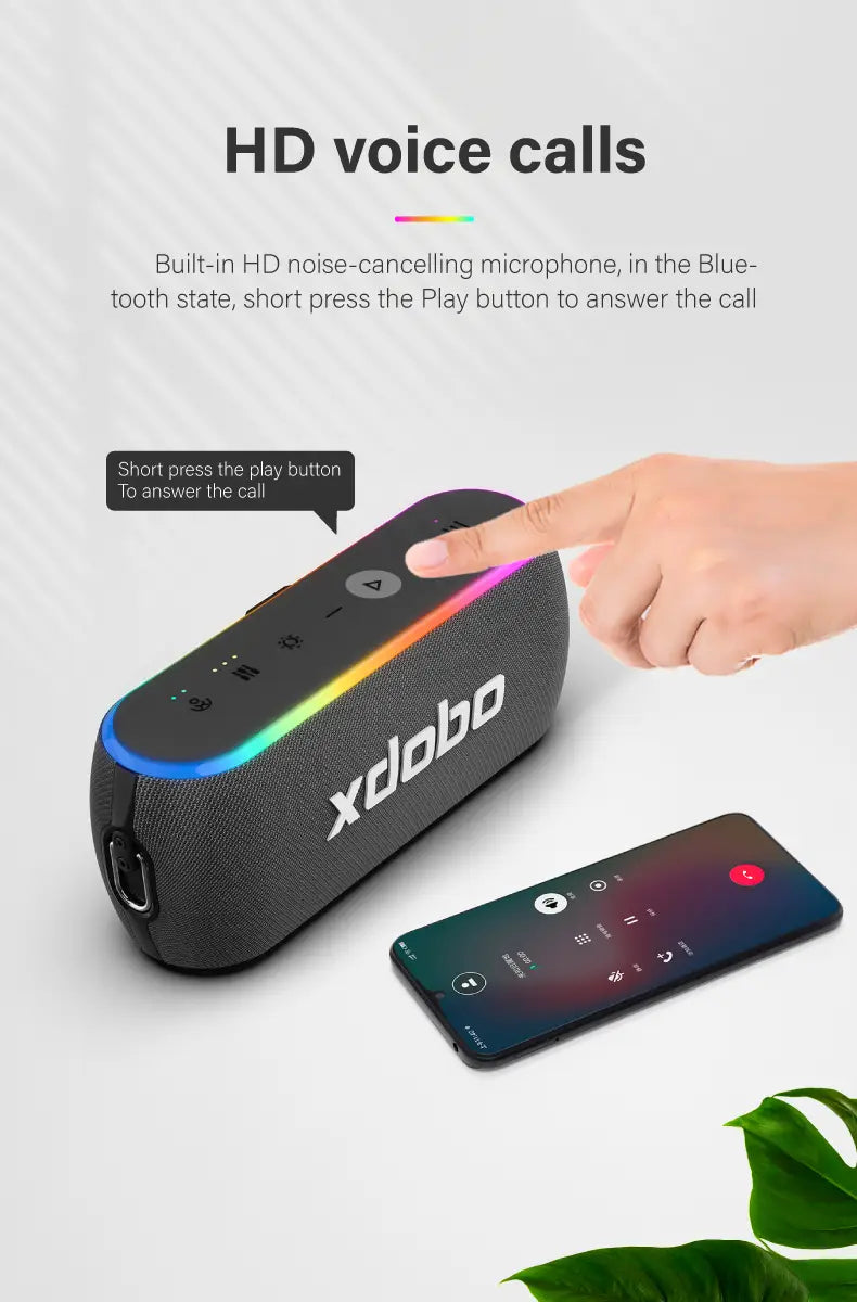 XDOBO X8 III Bluetooth Speaker Wireless Subwoofer 6600mAh 60W Powerful Deep Bass Power Bank Outdoor Party Hiking Music Fun