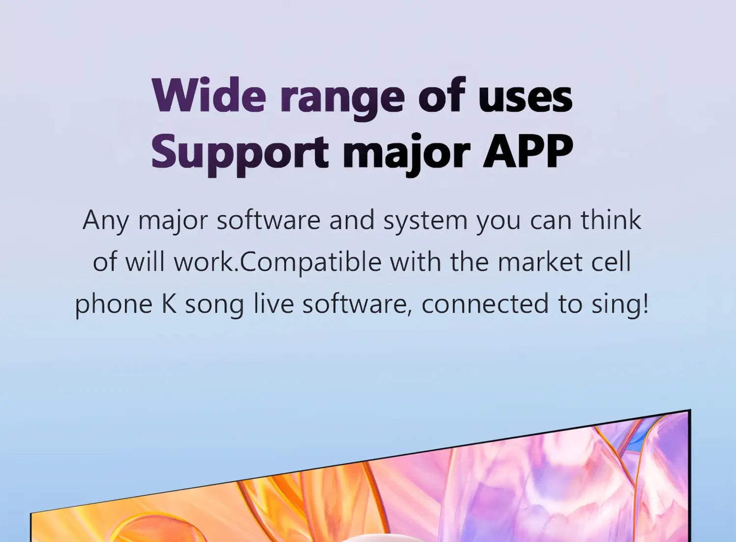 Wireless Karaoke Microphone with Speaker BT 5.3 No Delay 52mm Speaker No Howling Portable Mic for Singing with Lights