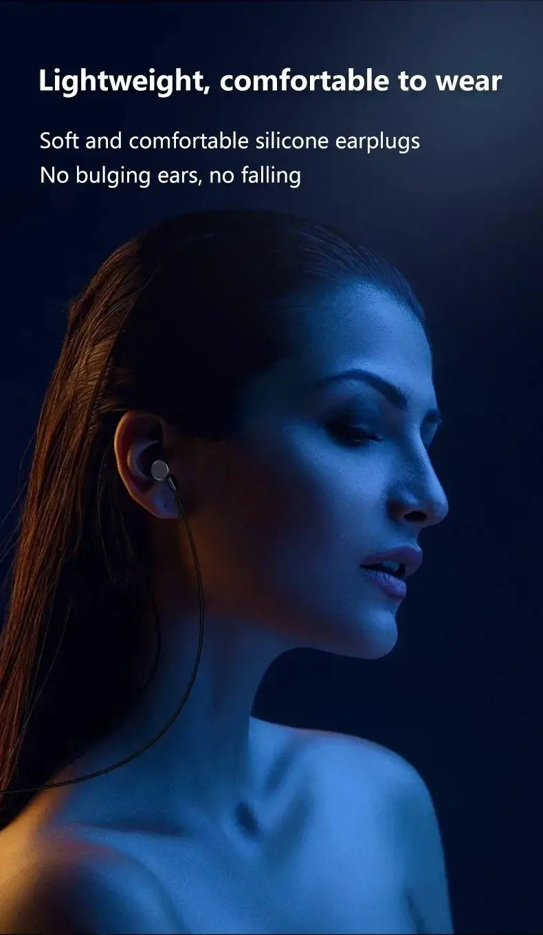 NEW Magnetic Wired Game Headphone L Jack HIIF Bass Stereo Music Headset 3.5mm AUX Type-c Earphone For Mobile Phones and Computer
