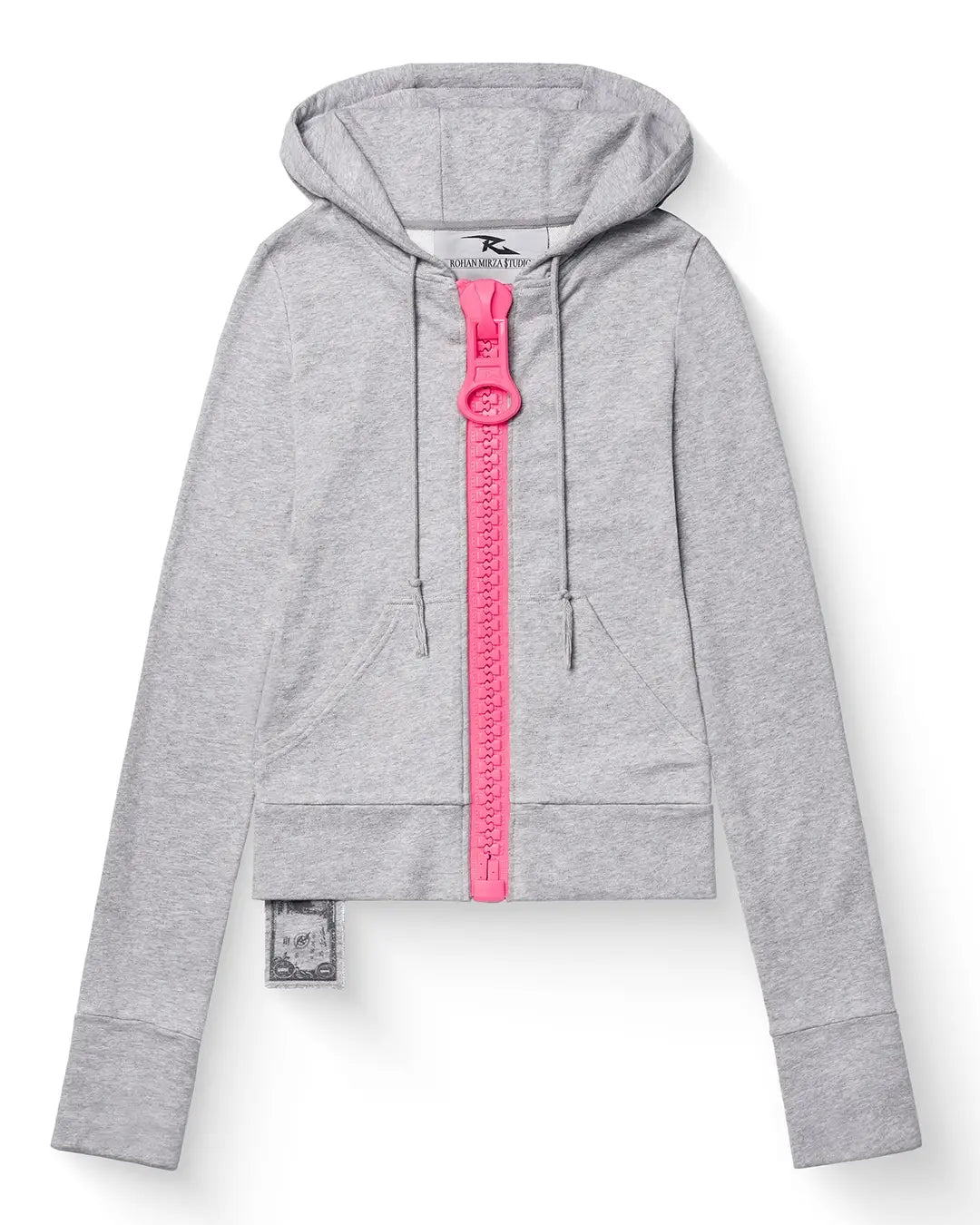 Hip Hop American Style Trend Black Series Oversizeds Zip Up Funny Design Element Hooded Sweatshirts Rock Dressing Up Jackets