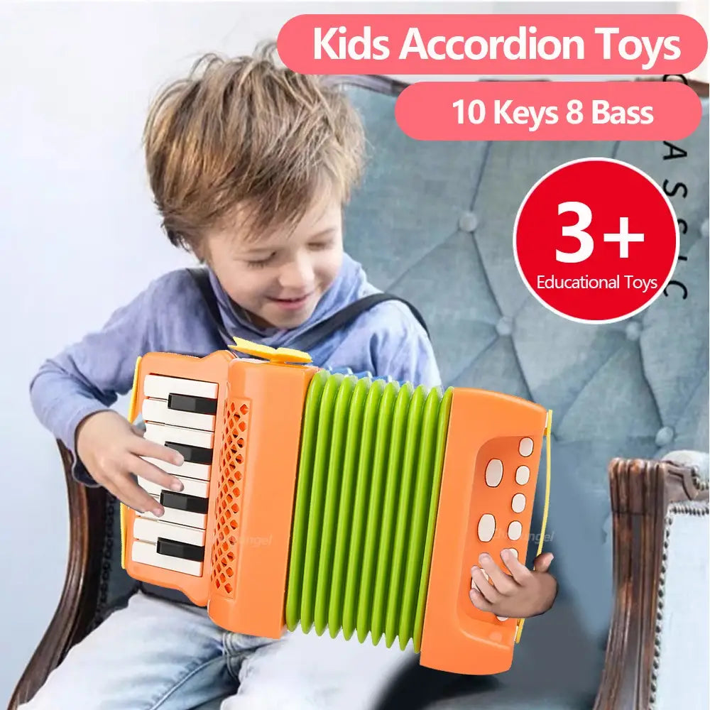 Accordion Toy for Toddlers Musical Instrument Educational Toys Children’s Music Interest Development Gifts for Kids Boys Girls