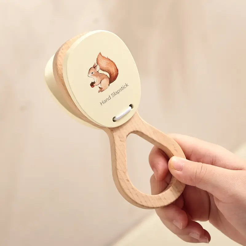 Baby Rattle Toy 0-12 Months Musical Instrument Wooden Montessori Toys Cartoon Animal Xylophone Baby Educational Toy Kid‘s Gift