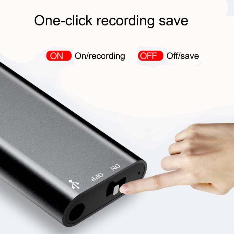 16/32GB Digital Dictaphone Audio Voice HD Noise Reduce Recorder MP3 Player Recording WAV Smallest Mini USB Pen Voice Activated