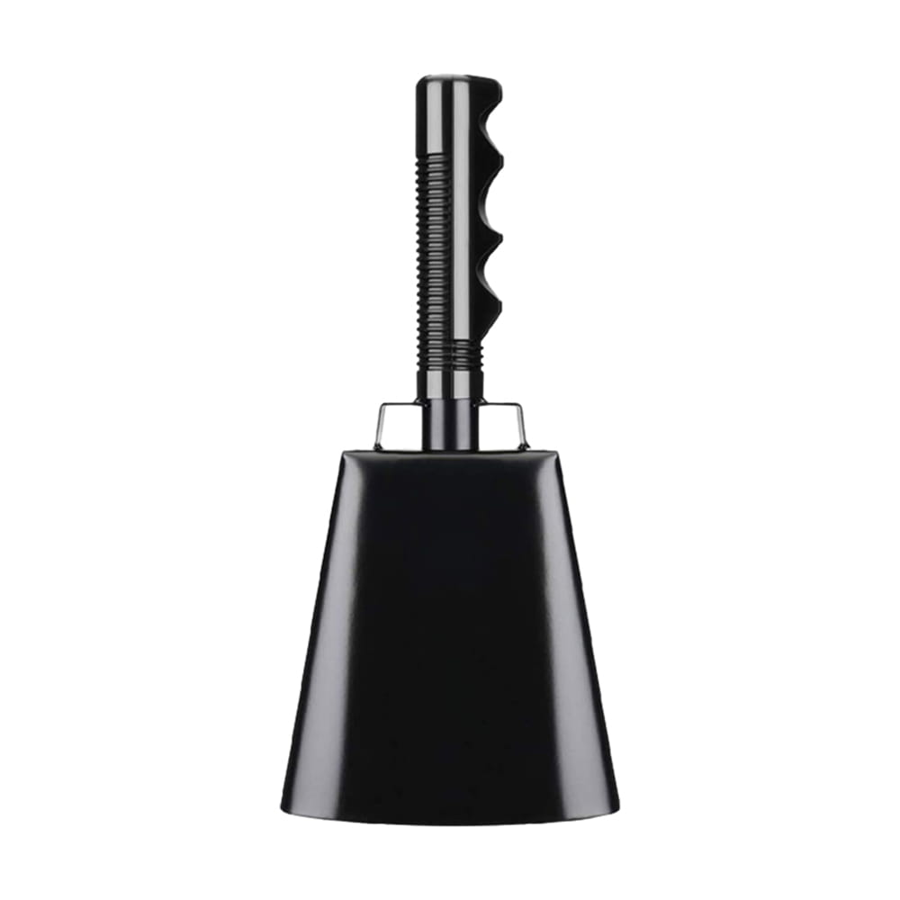 10 Inch Cowbell Noise Makers Percussion Musical Instrument Iron Decorations School Hand Bells with Handle for Games Sports