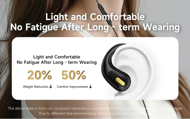 NEW Clip-on Type C&3.5mm Wired Control Headphone 9D Surround Sound Earbuds Sports Headsets ENC Earphones With HD Mic For Samsung