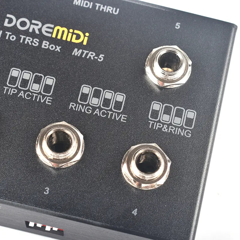 MIDI THRU To TRS Box Is Convert MIDI Five-pin DIN Interface Into TRS Interface Convert One MIDI Input Into Five TRS Outputs