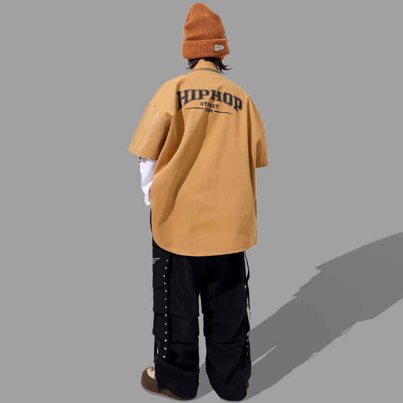 Kids Hiphop Dance Rapper Clothes Outfit Japanese Boys Hip-hop Style y2k Streetwear Accessories Child Fashion Performance Costume