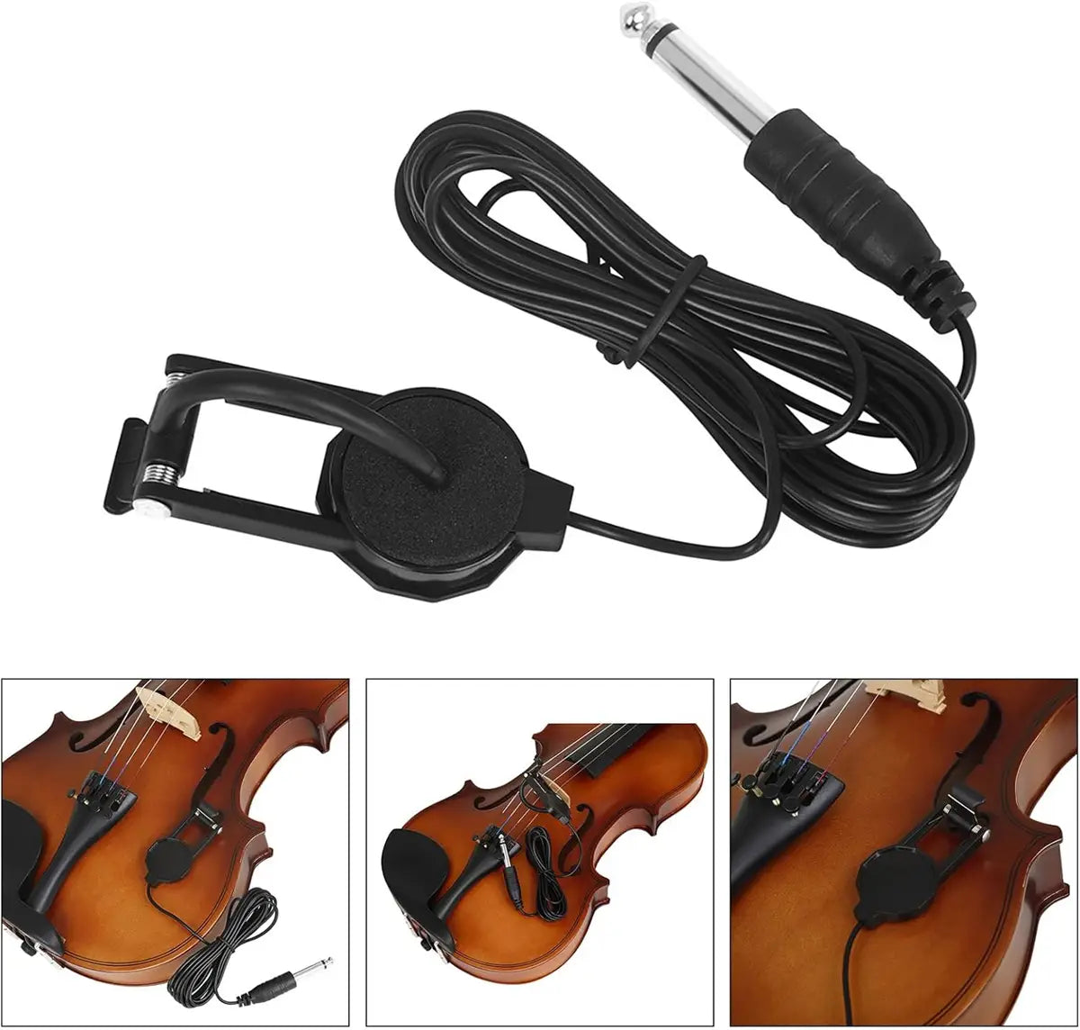Miwayer Clip-On Pickup Must-Have String Instrument Accessory Durable Musical Instrument Accessory for Acoustic Guitar Violin,