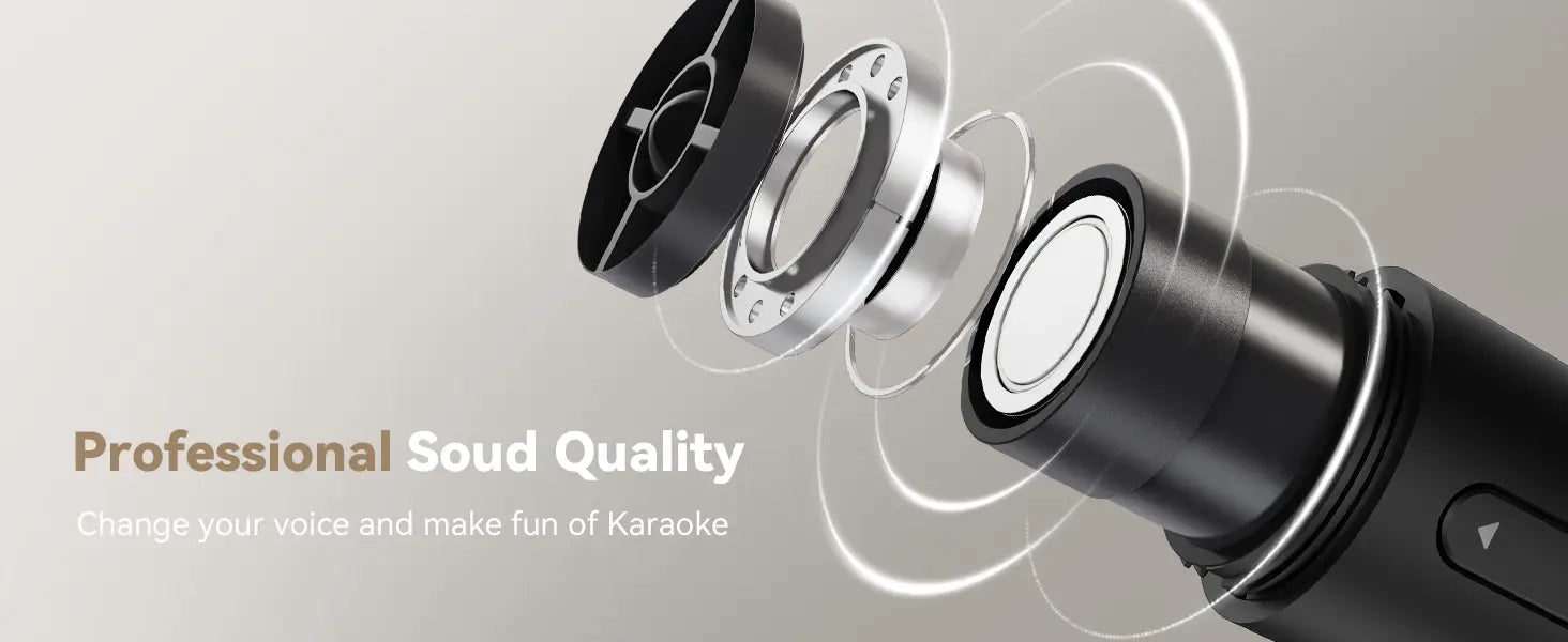 Puremic Karaoke Machine K3 with Millions Songs Free Forever Duet Karaoke Mics for Singing with Rechargeable Dock HDMI + Aux Cable