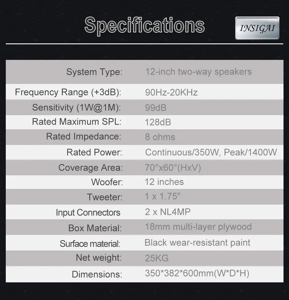 1400W 12 Inch Subwoofer Speaker Audio System Audio Equipment Pro Music Stage Dj Woofer Subwoofers Passive Speakers Professional