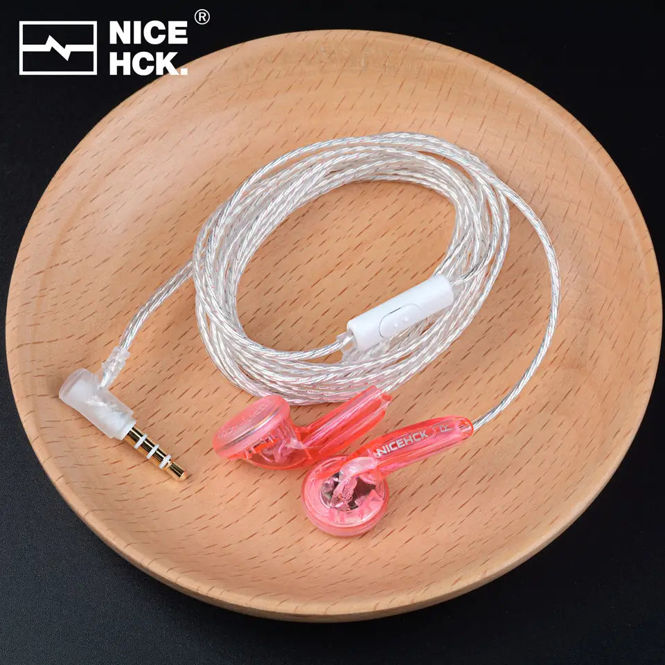 NiceHCK YD30 UV Varnish Surface 3.5mm HIFI Music Wired Earbud 15.4mm Dynamic HD Microphone Earphone for Gaming Meeting Vido EB2S