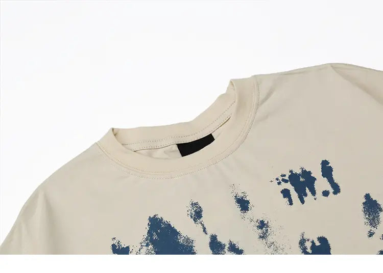 2026 Men Hip Hop T-Shirt Streetwear Shadow Letter Printed T Shirt Summer Short Sleeve Tshirt Harajuku Cotton Casual Tops Tees