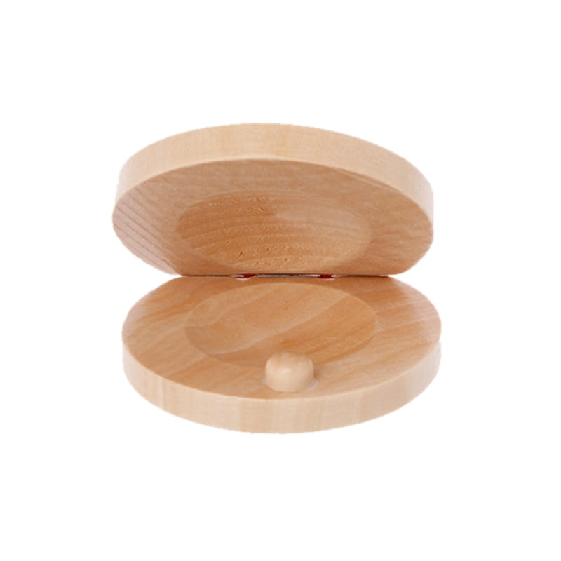 Wooden Castanets Wood Percussion Flamenco Musical Instrument Kids Children Toddler Toys
