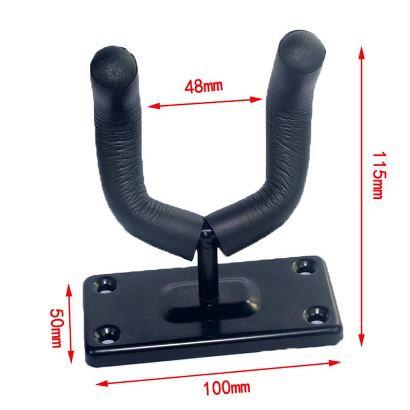 Guitar Wall Mount Hook Holder Racks Violin Hanger Stand Rack Bracket Display for Guitar Bass Skateboarding Easy To Install + Screw