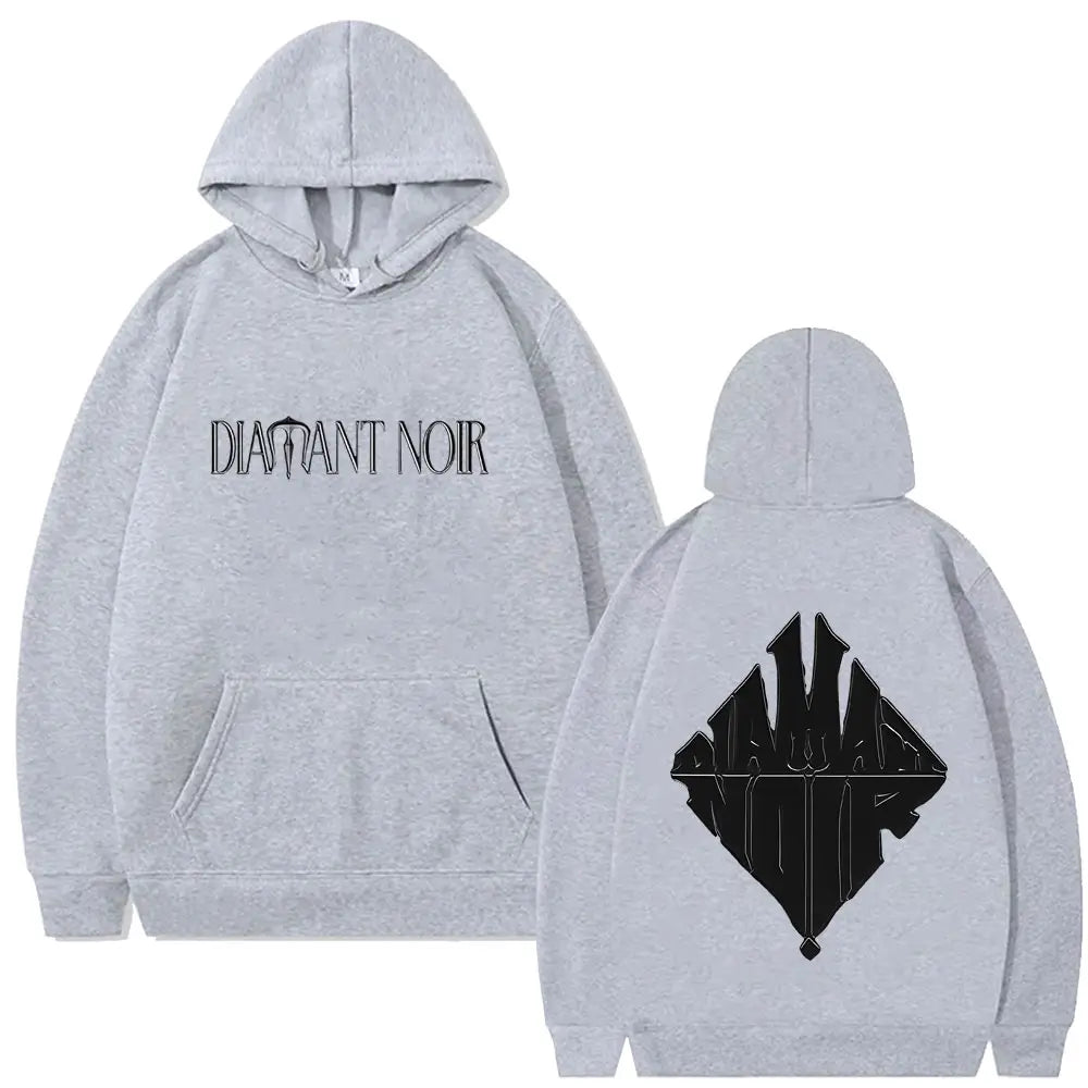 Rapper WeRenoi Diamant Noir Graphic Hoodie Men Women Hip Hop Fashion Pop Music Streetwear Male Casual Vintage Oversized Hoodies