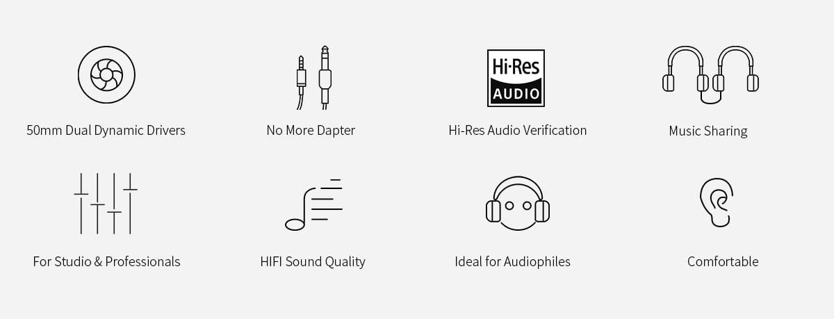 OneOdio Studio HIFI Closed Back Over Ear Wired Dual Jack Professional Studio Monitor Mixing Recording Headphones for Guitar PC