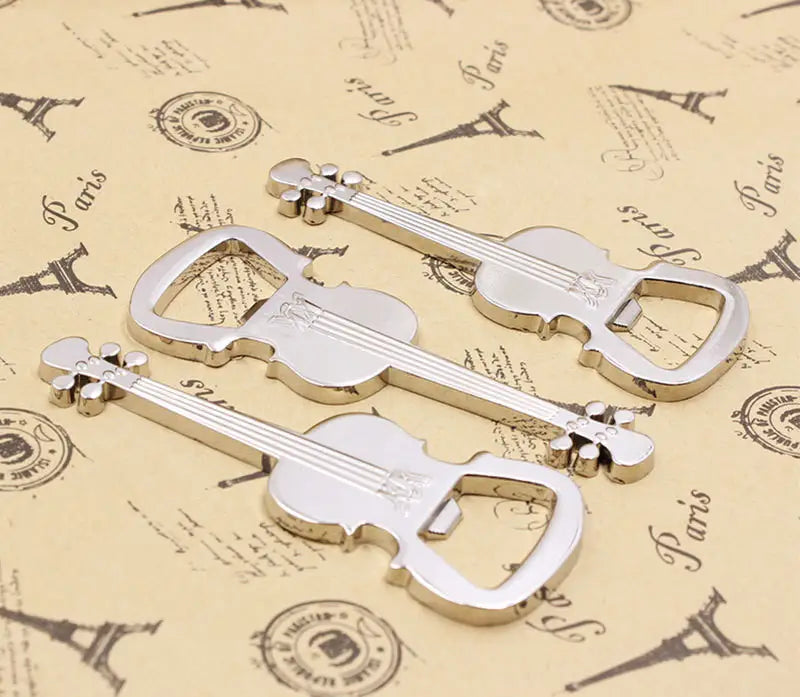 Creative Guitar Beer Bottle Opener Musical Instrument Style Activity Small Prize Gift Metal Bottle Opener