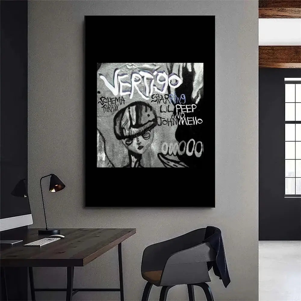 Lil Peep Hellboy Rapper Poster Gallery Prints Painting Wall Canvas Pictures Living Room Sticker Small