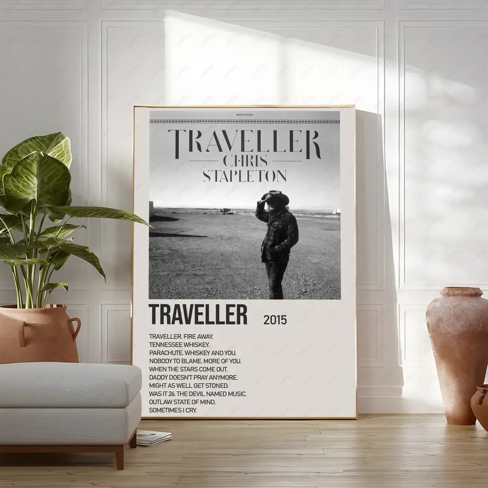Hip Hop Rapper Music Album Zach Bryan Poster Wall art print art suitable for living room bedroom bar parlor home decoration gift