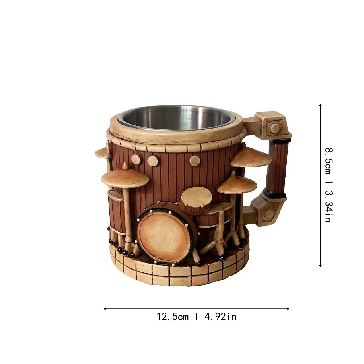 Musical Instrument Coffee Mug Novelty Music Note Design For Office Desk Table Decor For Music Lovers Musicians Birthday Gift
