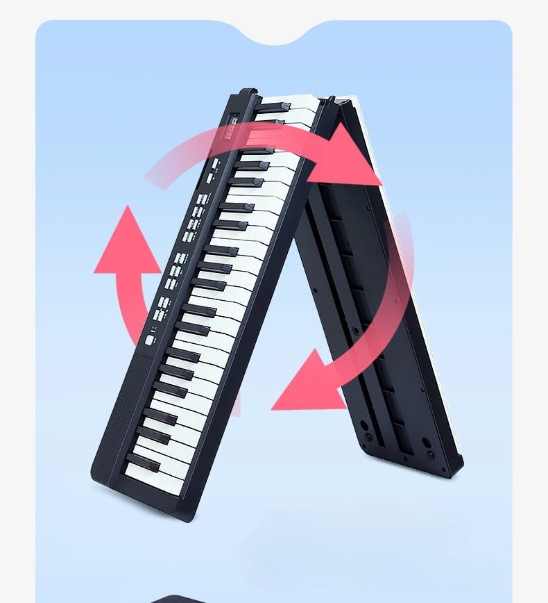 Folding Adult Electronic Piano 88 Keys Professional Midi Bluetooth Controller Keyboard Portable Organ Children’s Musical Piano