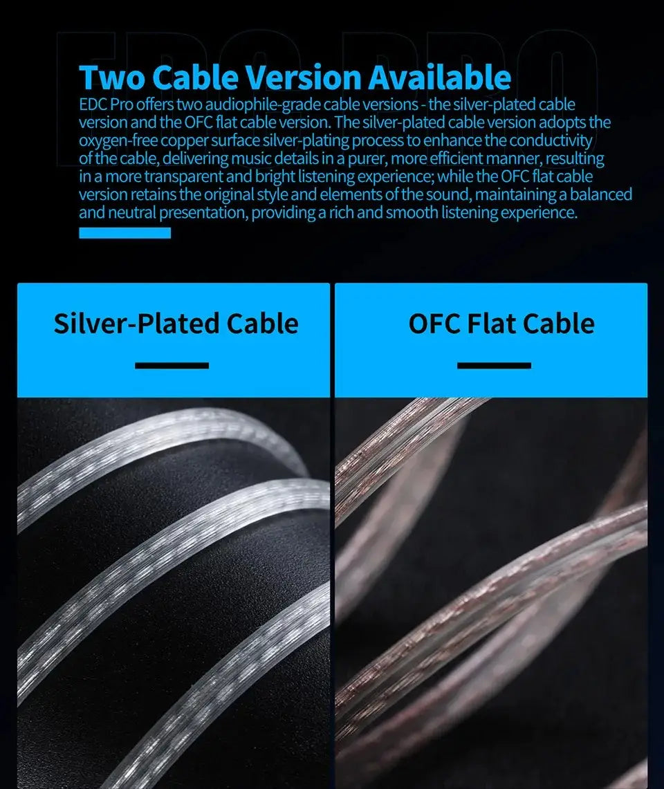 New KZ EDC PRO HIFI 3.5MM AUX Wired Earphone Dynamic High Performance Monitor In-Ear Earbuds Detachable Cable Harman EDXPRO Lite