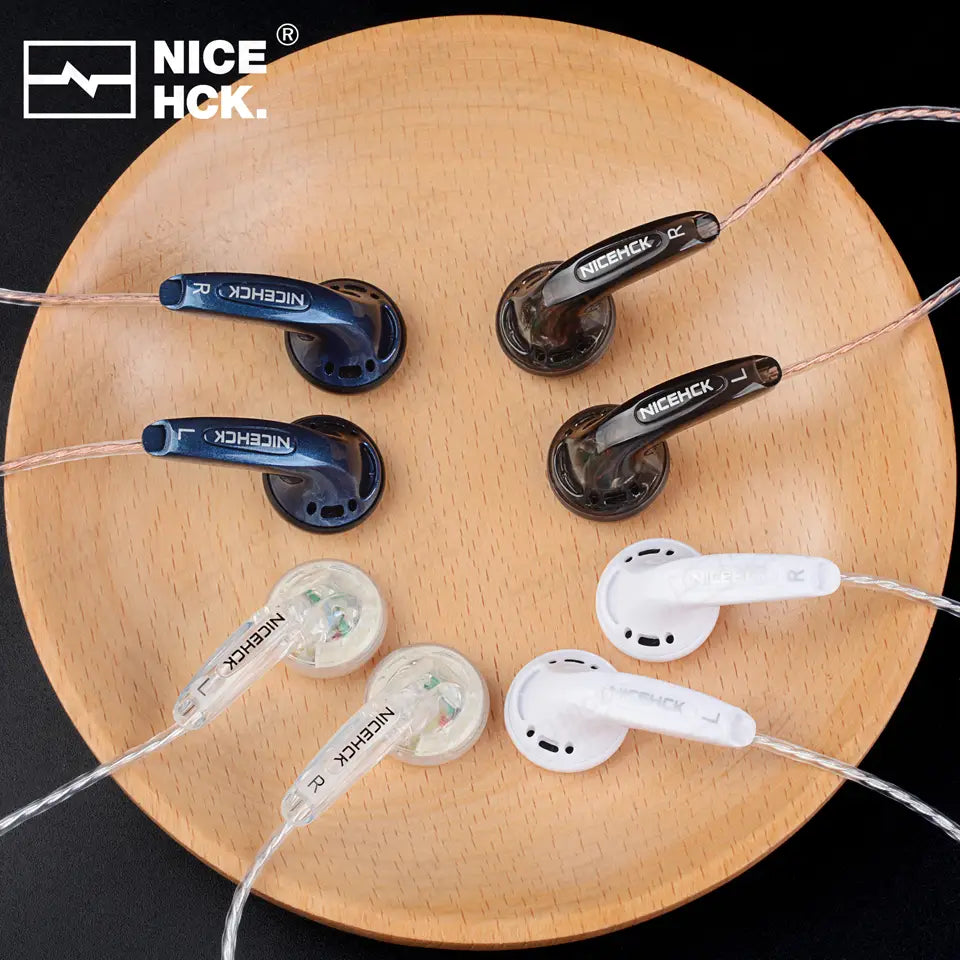 NiceHCK YD30 UV Varnish Surface 3.5mm HIFI Music Wired Earbud 15.4mm Dynamic HD Microphone Earphone for Gaming Meeting Vido EB2S