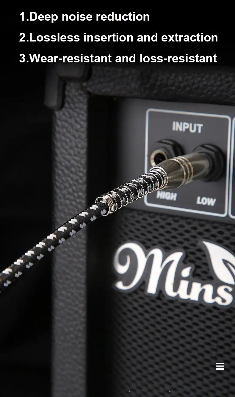 6.5 To 3.5 mm Audio Cable Speaker Electric Guitar Amplifier Electron Instrument Audio Cable 3.5 to 6.35mm Audio Auxiliar Cable