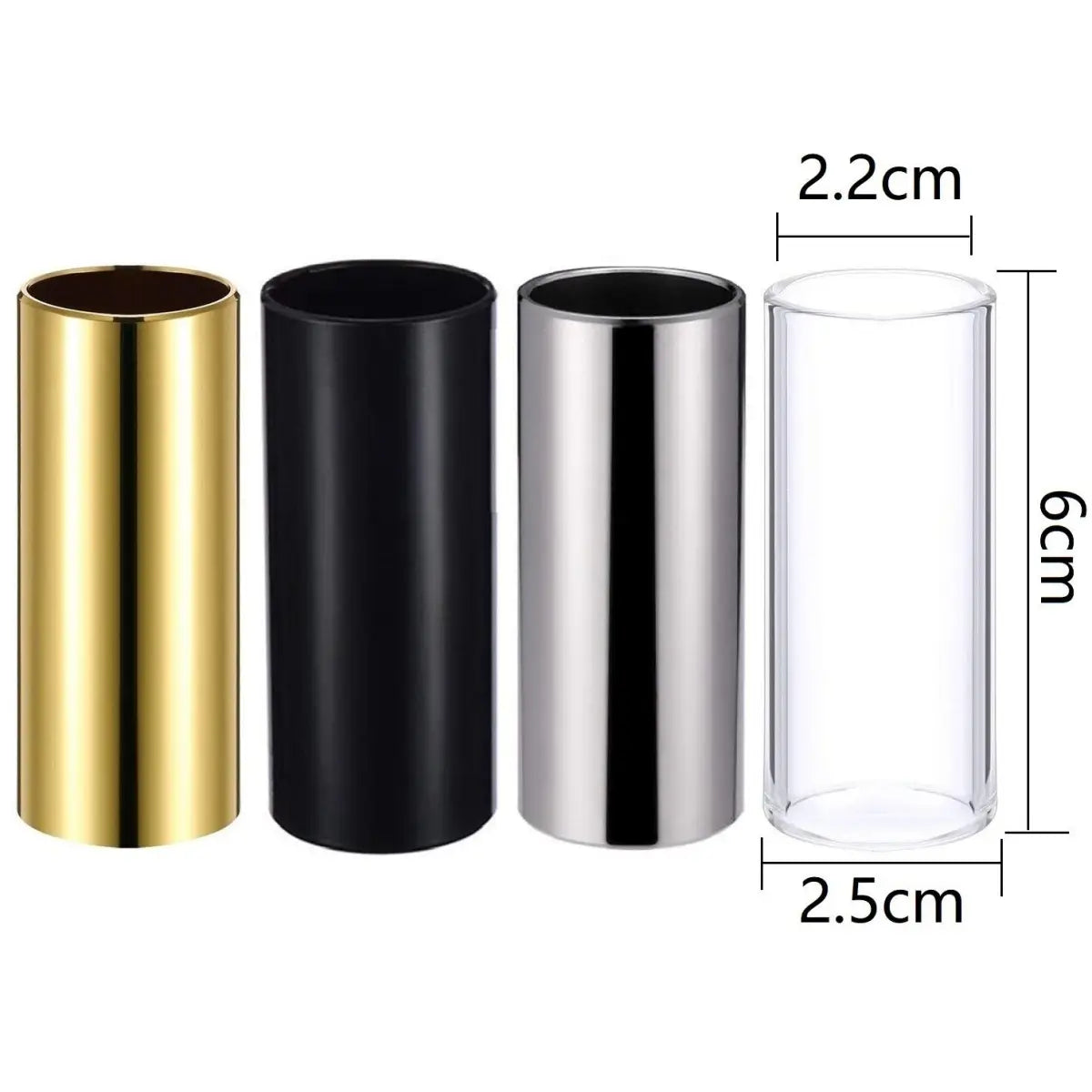Miwayer Guitar Slider 60mm High 4 Pieces (3 Colors Steel Glides,1Pieces ABS)for Acoustic Guitars & Bass Guitar Accessorie