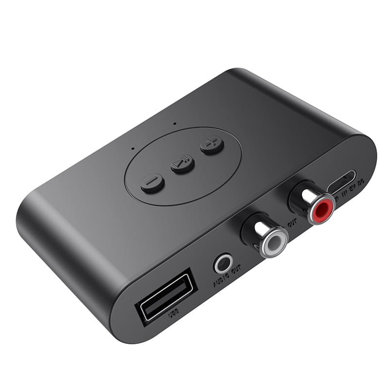 Bluetooth 5.2 Audio Receiver NFC U Disk 3.5mm AUX RCA USB Stereo Music Wireless Adapter With Mic For Car Kit Speaker Amplifier