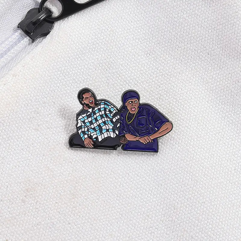 Damn Friday Chris Tucker Smokey Funny Movies Inspiration Enamel Pin Hip Hop Music Brooch Lapel Badge Fans Friends Jewelry Gift