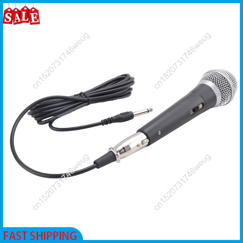 Flash Deal-Karaoke Microphone Handheld Professional Wired Dynamic Microphone Clear Voice Mic For Karaoke Vocal Music Performance