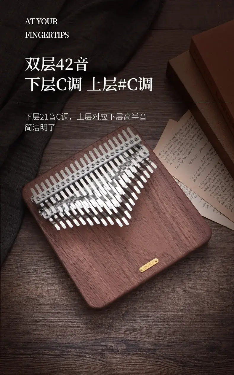 LINGTING Chromatic Kalimba 34 42 Key C Note Portable Thumb Piano Musical Keyboard Professional Kalimba Musical Instruments Gifts