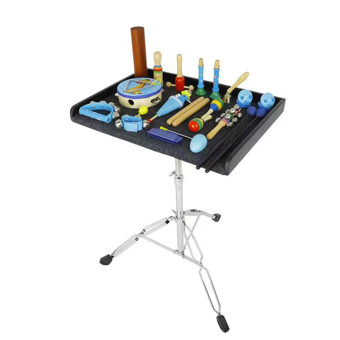 Drum kit paddle tray percussion wooden tray with stand paddle table drum sticks keyboard table