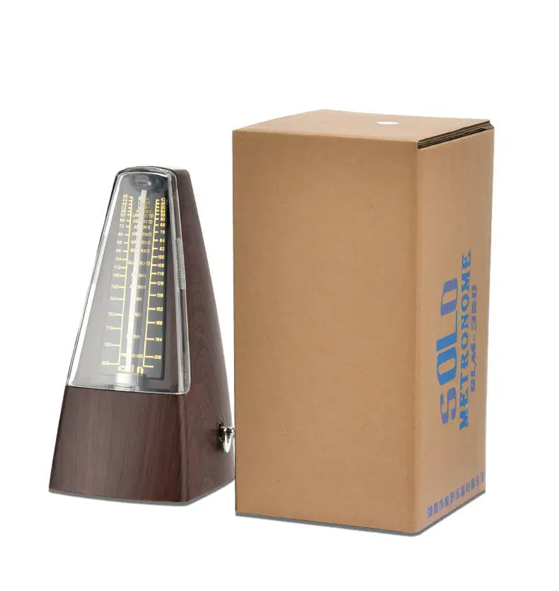 Mechanical Metronomes for Piano Guitar Violin Bass Drum and Other Musical Instruments Loud Sound High Precision(Wood Grain)