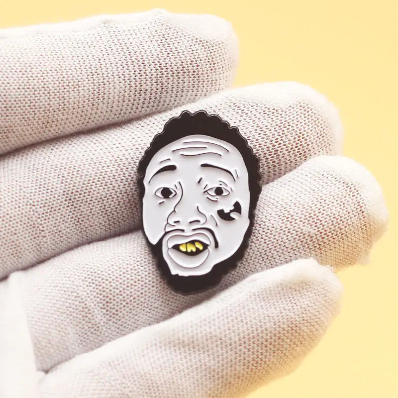 Hip-Hop Enamel Lapel Pin Rapping Music Collect Badge Jewelry Adorn Backpack Hat Collar Brooches