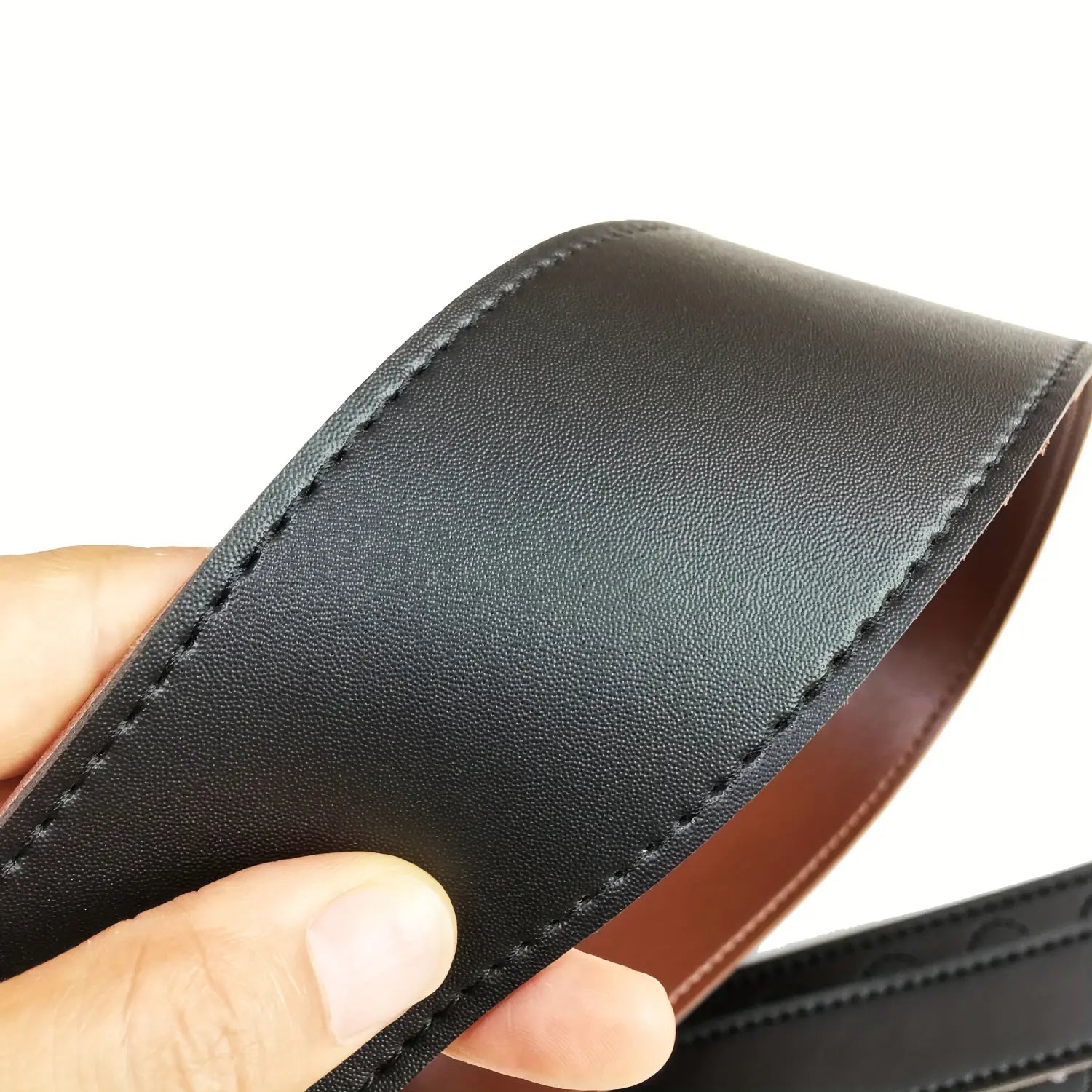 Leather Guitar Strap 2.36’’ Width Double Side Wear Adjustable Strap from 46.47’’ to 53.54’’ for Electric Acoustic Bass Guitars