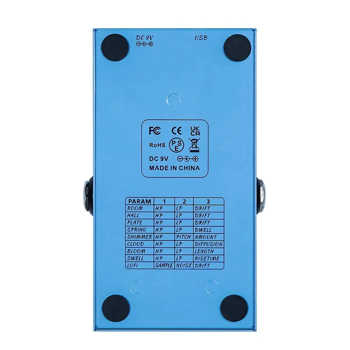 M-VAVE Guitar Effect Pedal Mini Universe Digital Reverb Pedal 9 Reverb Effects Room/Shimmer/Lofi/Spring Reveb Effect Pedals