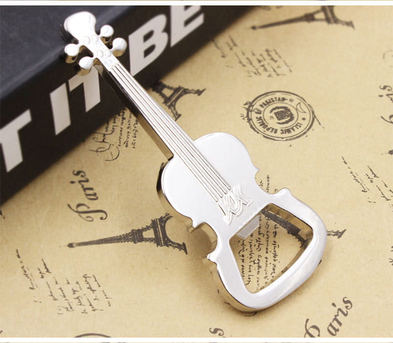 Creative Guitar Beer Bottle Opener Musical Instrument Style Activity Small Prize Gift Metal Bottle Opener